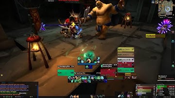 World of Warcraft leveling a Void Elf Monk.