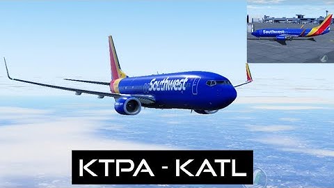 Hard Landing In Atlanta - 737 Full Flight X-plane 10 Mobile