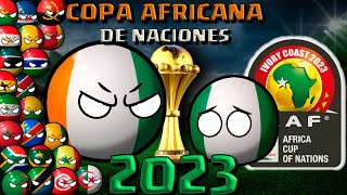 ASÍ fue la COPA AFRICANA DE NACIONES  COSTA DE MARFIL  2023| countryballs