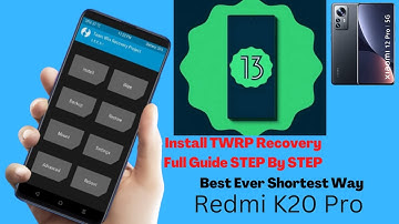 how to unlock bootloader on xiaomi & Install twrp any device Poco Mi Redmi k20 pro