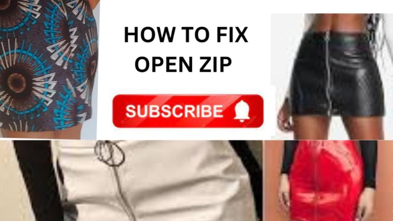HOW TO SEW OPEN ZIP ON SKIRT/ HOW TO FIX SKIRT ZIP YouTube