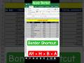 border Shortcut key in excel | Excel trick #short #excel #exceltutorial