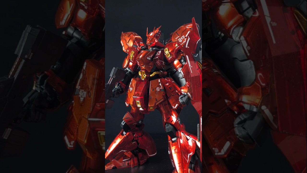 RG サザビー　塗装品　メカニカルコアメッキ風 RG 1/144 ガンダムベース限定 サザビー [メカニカルコアメッキ