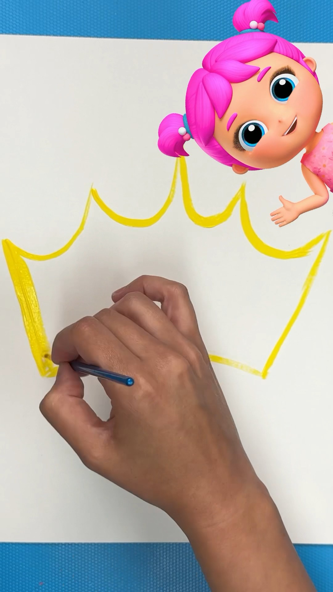 Paint with me! Jill’s Tiara ? #littleangel #painting #shorts