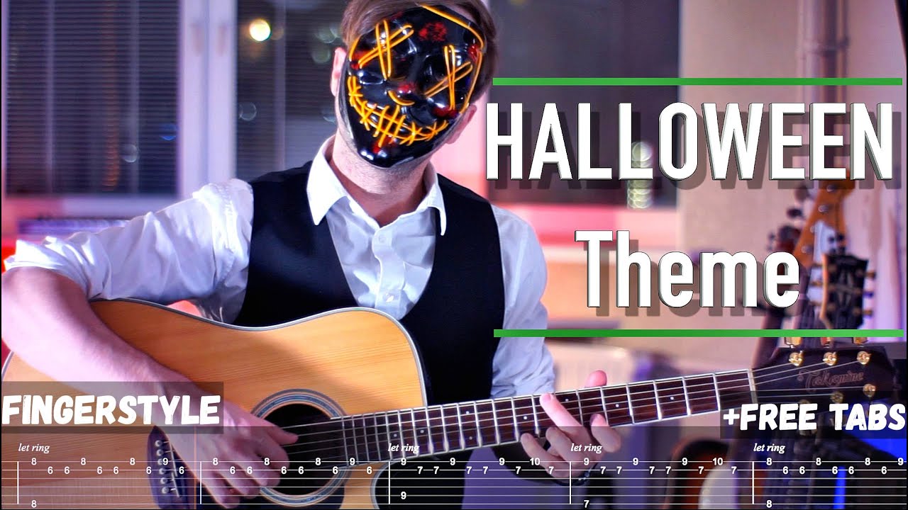 HALLOWEEN THEME Fingerstyle + Free tabs YouTube