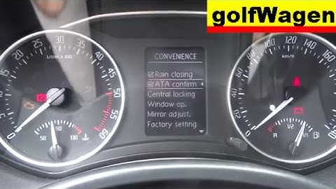 Skoda Octavia 2 horn beep lock/unlock activate VCDS-VAG coding