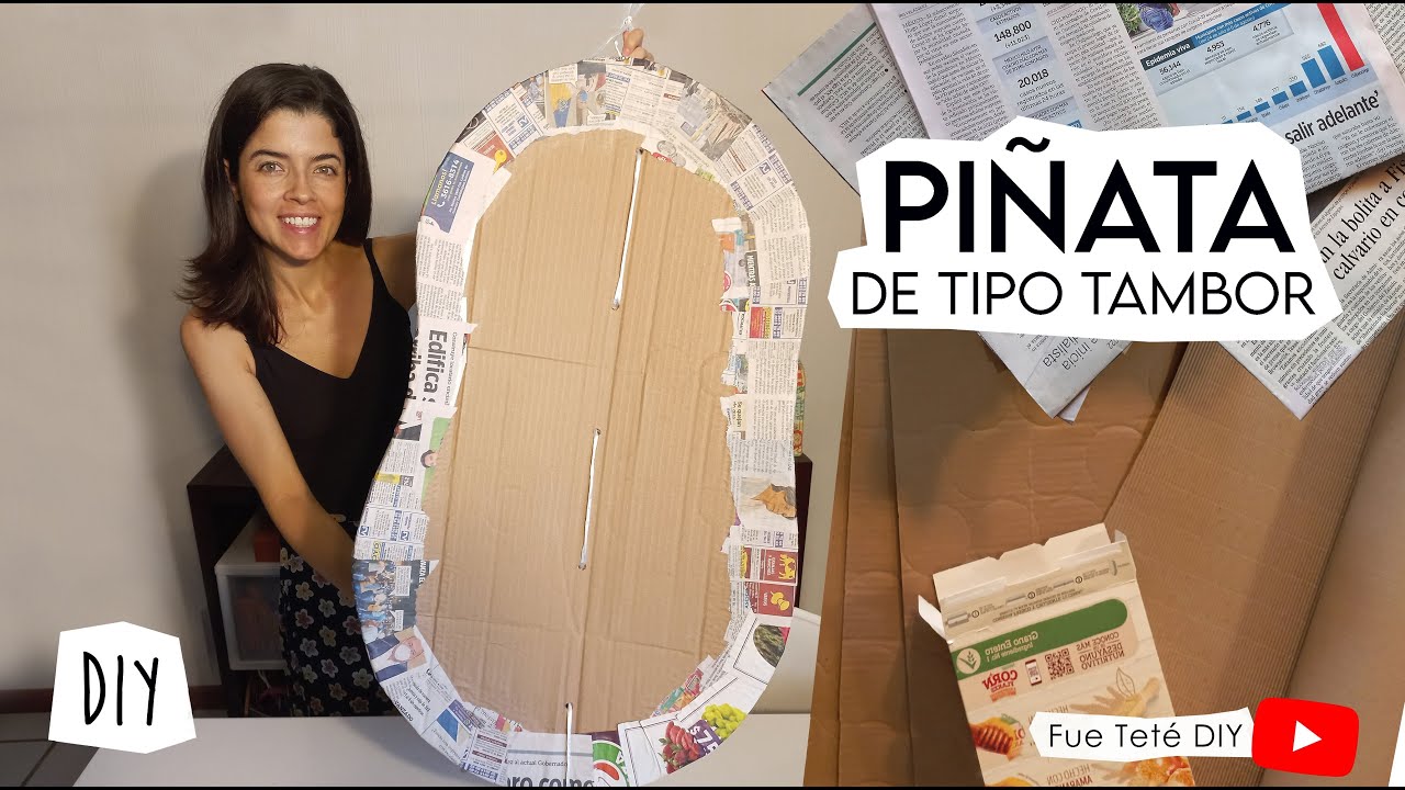 Como hacer una piñata / De tipo tambor - Fácil