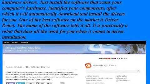 Get your drivers with Driver Robot review)  YouTube