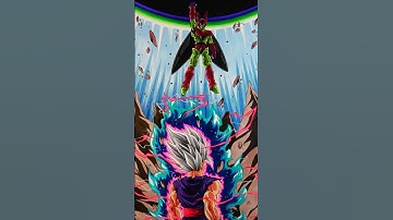 Drawing Beast Gohan vs Perfect Cell Max #shorts