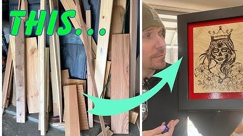 Making a Floating Frame from Scrap Lumber