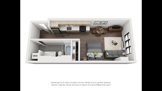 A1 Floor Plan - Unit 1105