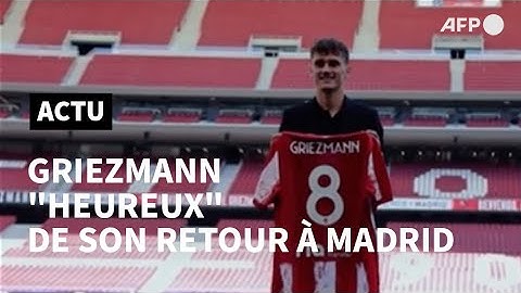 Football: Griezmann "heureux" d'être de retour à l'Atlético Madrid | AFP