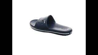 Amazon.Crocs Unisex Crocband Slide Sandals, Navy White, 8 Men 10 Women Sandals..to buy link is given
