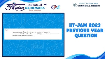 Question 41 | IIT JAM 2023