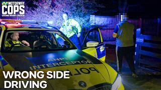 Driver Swerves On Wrong Side And Has No Insurance Proof | Motorway Cops