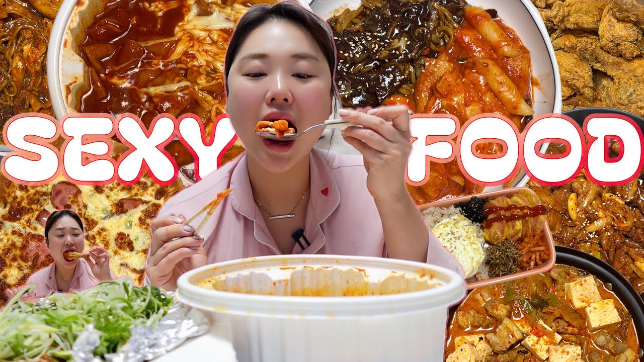 😎WoW sexy food 먹방vlog🔥I엽떡+짜장면+실비파김치, 이탈리아 피자, 얼큰떡만둣국, 마라훠궈, 김치짜글이+옛날도시락, 제육쌈밥, 순대전골, 파닭I집밥음주브이로그