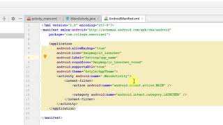 Lab Exercise Android  - 1 - Using Intent