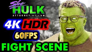 SHE HULK Episode 1 Fight Scene (4K HDR 60FPS) | (2022)