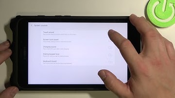 How to Manage Touch Sounds in SAMSUNG Galaxy Tab Active2 - Open Sound Settings