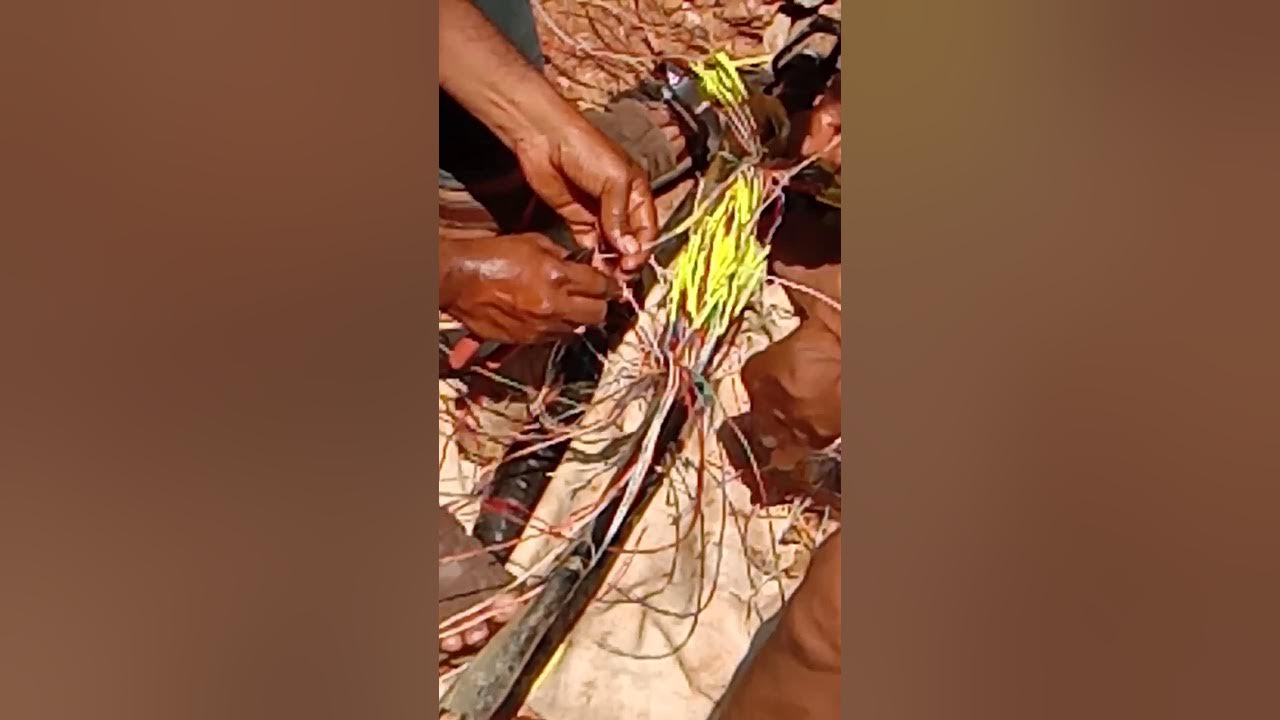 BSNL TELEPHONE 50PR CABLE JOINTING YouTube