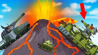 Volcanic eruption on KV-44! Final fight! - Cartoons about tanks