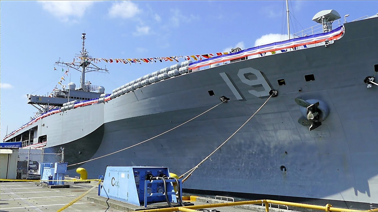 米海軍 ブルー・リッジ級揚陸指揮艦 ブルーリッジ 新型 ワッペン パッチ アメリカ海軍揚陸指揮艦ブルー・リッジ 艦艇公開 USS Blue Ridge