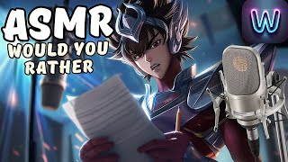ASMR Lets Play Would You Rather ~ Relaxing Tapping & Whispering | Mobile Legends screenshot 4