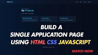 Build a Single Page Application Using HTML CSS JavaScript | No Page Reload! #project