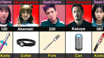 Squid Game vs Alice in Borderland Players and How They Died