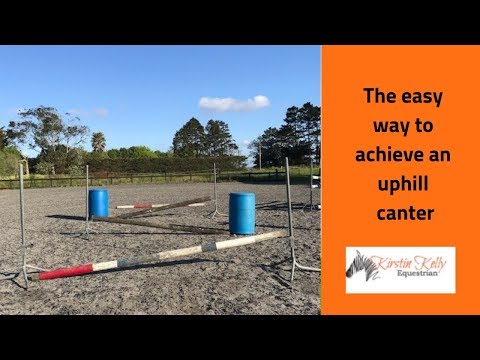 How to improve the canter with raised poles with Kirstin Kelly