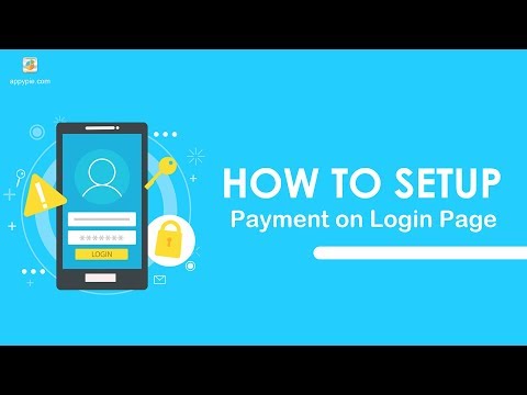 How to setup payment on Login page?