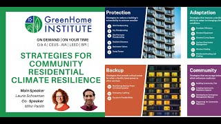Strategies for Community Residential Climate Resilience