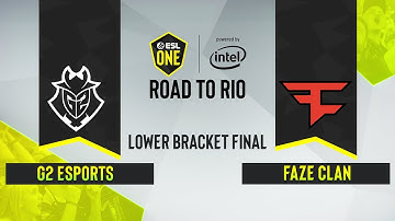 CS:GO - FaZe Clan vs. G2 Esports [Nuke] Map 3 - ESL One: Road to Rio -  Lower Bracket Final - EU