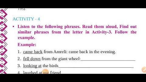 Std-8 unit--3 what were you doing? activity-4