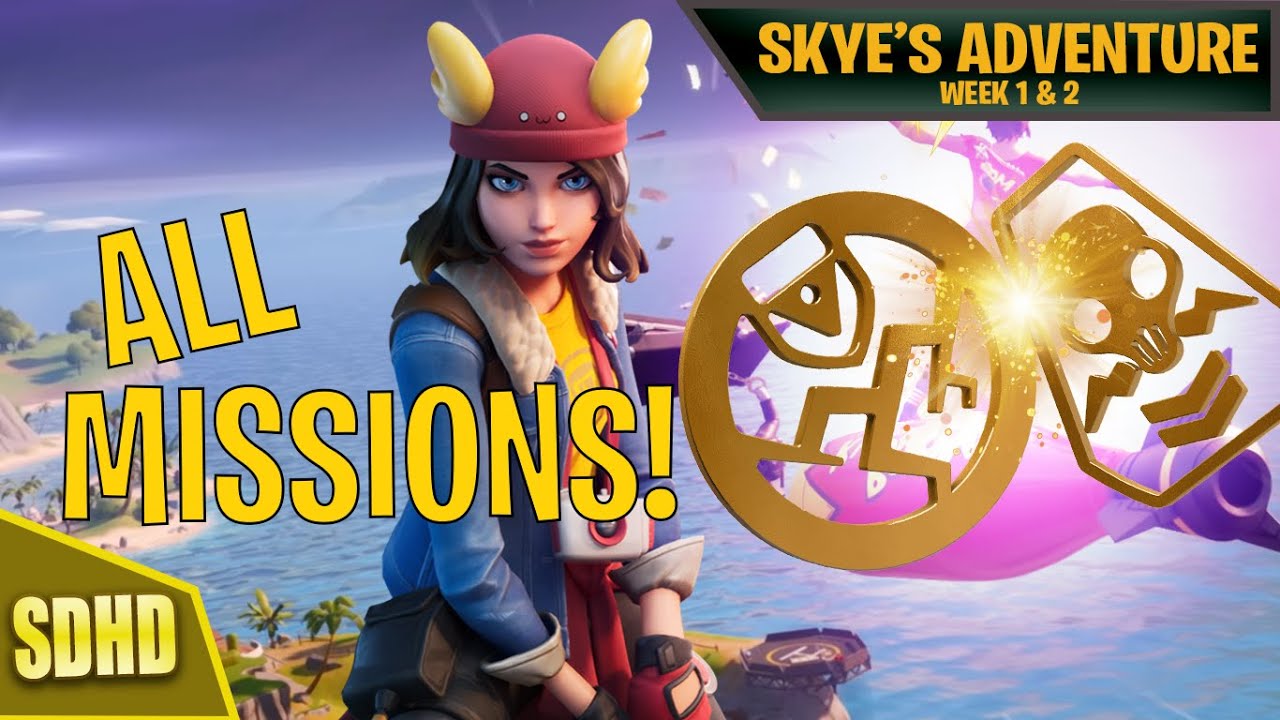 All NEW *LEAKED* Skye's Adventure Challenges! Week 7 & Week 8 Challenges Fortnite Chapter 2 Season 2
