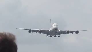 17 March 2021 Lufthansa Airbus A380 Landing