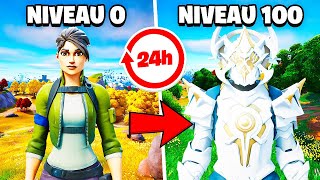 Passer du NIVEAU 0 à 100 en moins de 24 HEURES sur Fortnite Chapitre 4 !