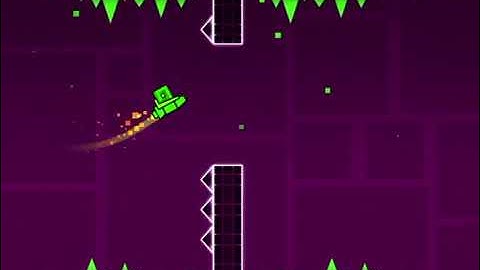 Completing base after base on geometry dash and collecting all 3 coins