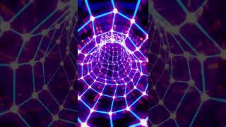 FREE VJ Loop Purple circular tunnel with neon lights loop animation abstract futuristic motion