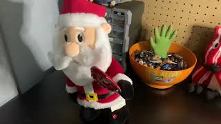 Gemmy Prototype Happy Shuffler Santa With Sign (Castle Of Muskogee Christmas Shop 2023)