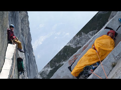 Climbing the face of Half Dome