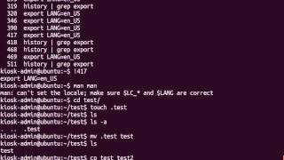 Linux Shell Commands Demo part 1