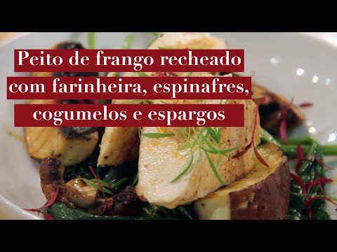 Vídeo: Frango Recheado Com Trigo Sarraceno E Cogumelos