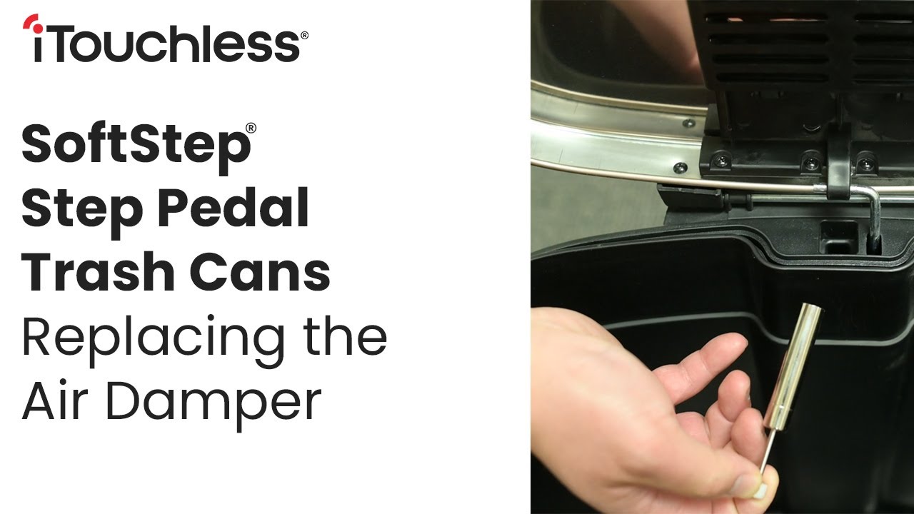 iTouchless SoftStep Step Pedal Trash Cans Replacing the Air Damper