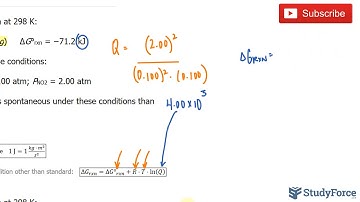 Calculating ΔG under Nonstandard Conditions
