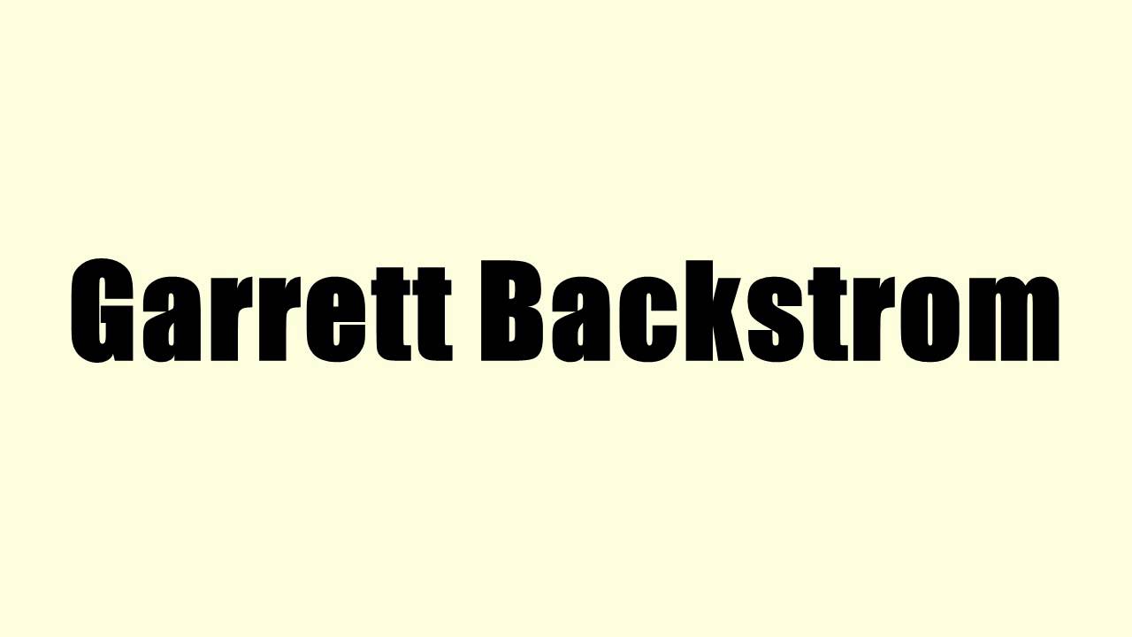 Garrett Backstrom