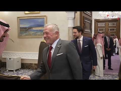 استقبال ولي العهد السعودي للعاهل الأردني في نيوم