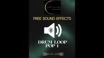 DRUM LOOP POP 1 -  #freesoundeffects  #soundeffects  #sound  #effettisonori  #audio #foley