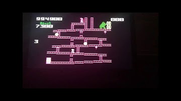 Intellivision DONKEY KONG 1 MILLION POINTS on First Man !!!