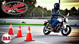 Using the rear brake on u-turns, running wide, & more!  MCrider Q&A